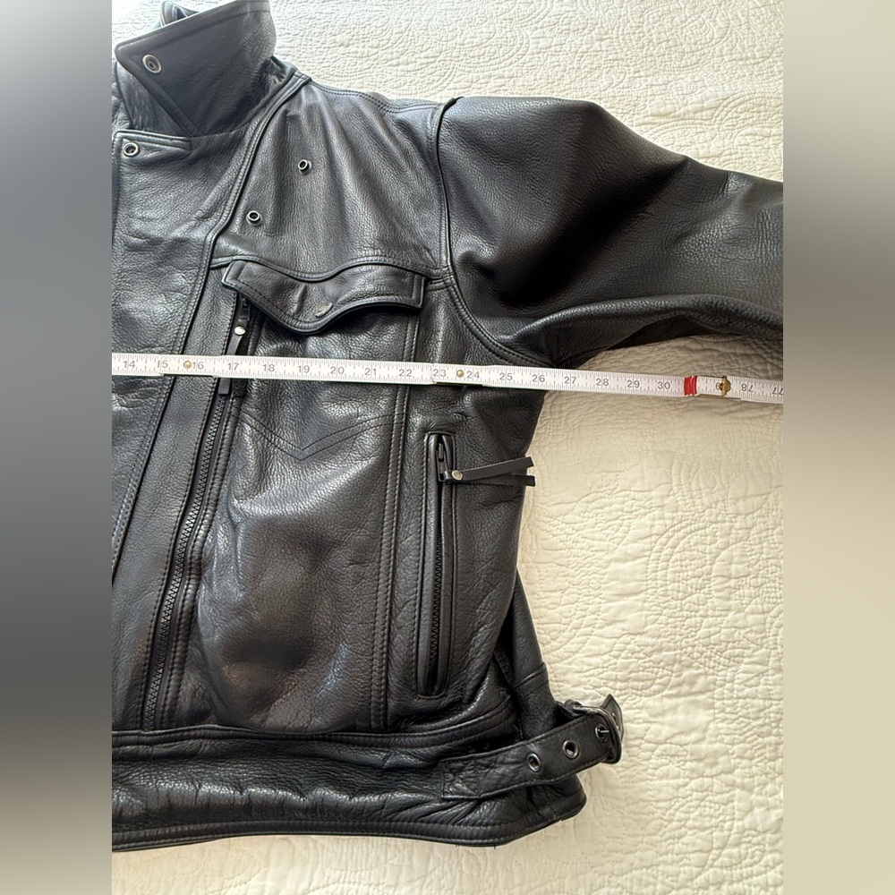 Leather Harley-Davidson Motorcycle Jacket Black 3X Excellent condition - Picture 14 of 16